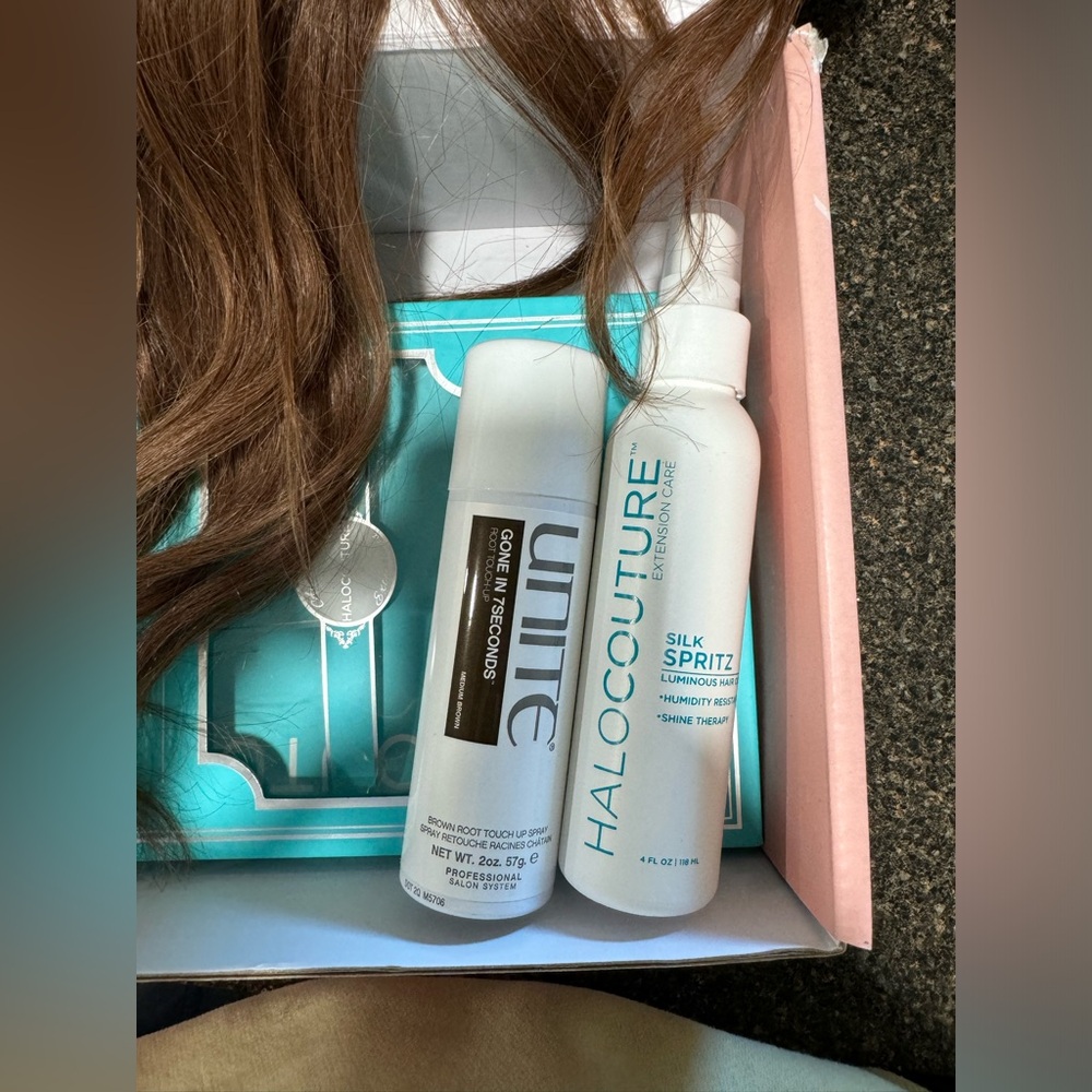 HALO COUTURE X JESS HALLOCK HAIR EXTENSIONS with bangs 16 inch color #5 - Picture 4 of 4